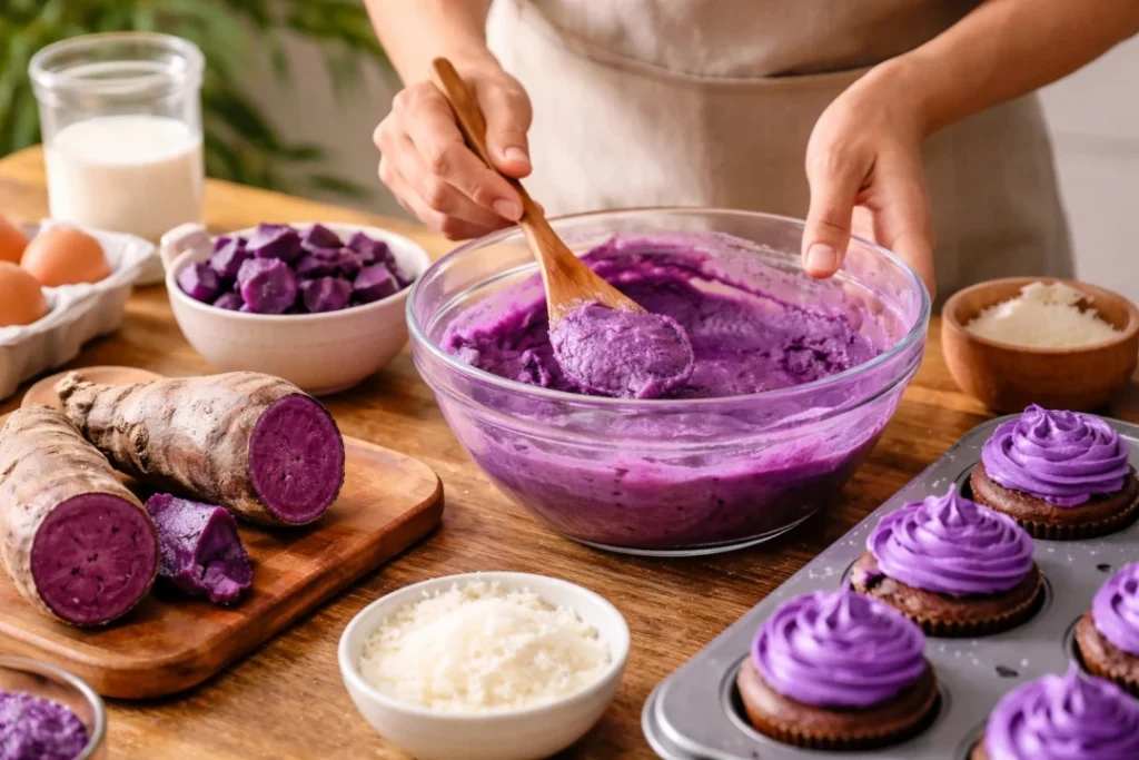 Gâteaux bien-être à l’ube : recettes healthy et gourmandes